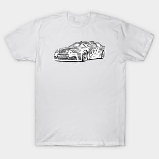 Chevy 24 Super KBB Racing Wireframe T-Shirt